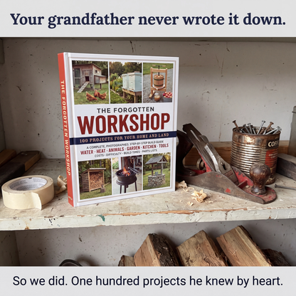 The Forgotten Workshop on a garage shelf